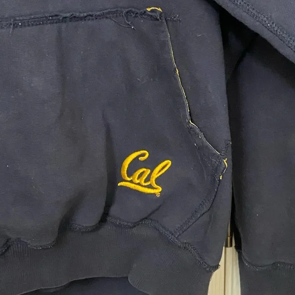 Vintage CAL Bears University of California Berkeley Men’s XL Hoodie RARE Navy - Picture 4 of 7